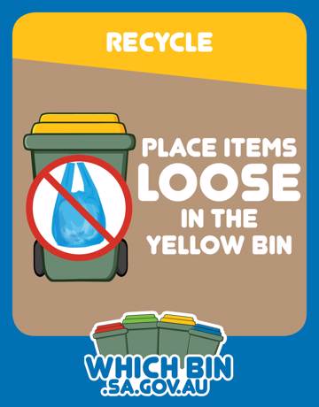 We hate to be a nag, but please don't place your recycling in a bag!